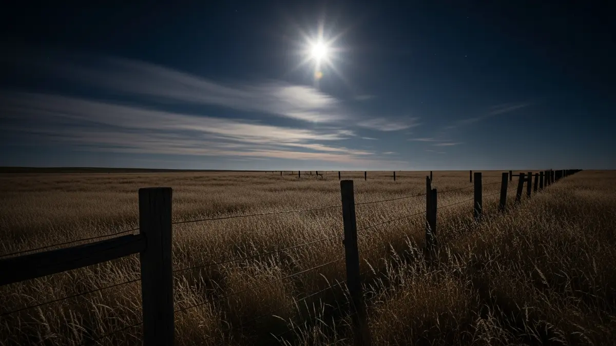 El campo nocturno donde surgieron los primeros reportes.