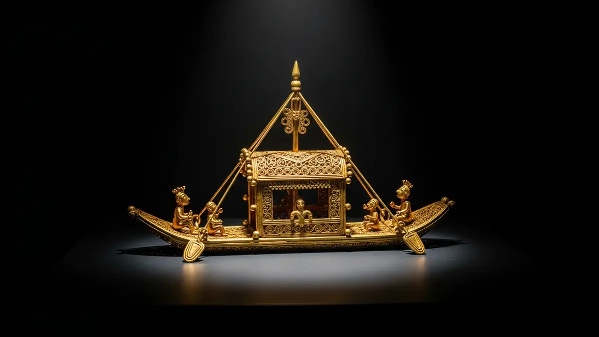 El rito del cacique dorado dio origen a la leyenda.