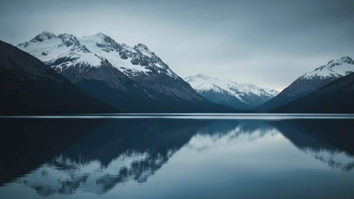 El inmenso y profundo lago Nahuel Huapi, en Bariloche.