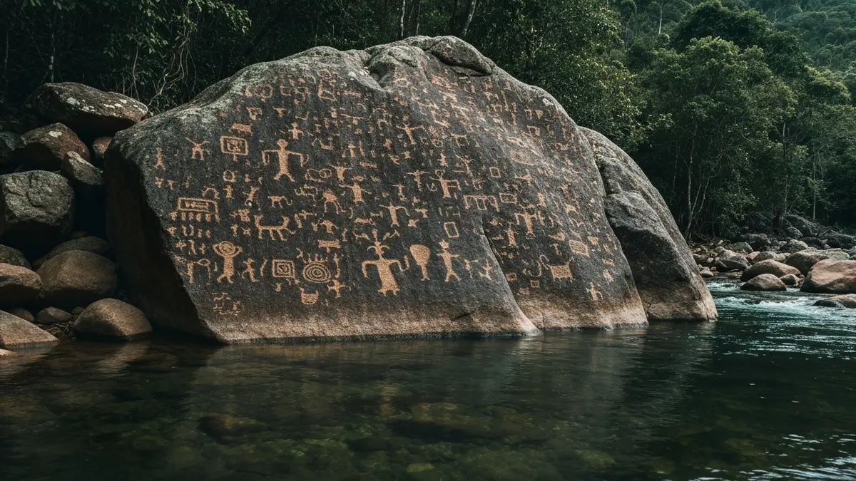 La Pedra do Ingá, en Paraíba, Brasil.