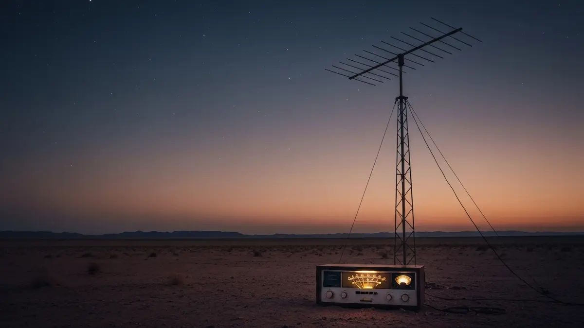 Las leyendas hablan de fallas en las señales de radio. Las leyendas hablan de fallas en las señales de radio.
